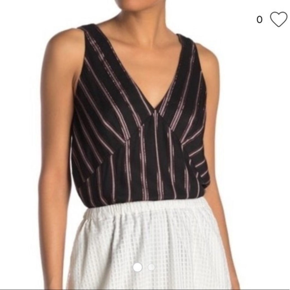 NWT Rachel Roy Black Rose Tank Blouse Size S - Picture 6 of 6